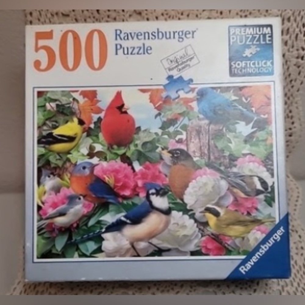 Ravensburger 500 Piece Jigsaw Puzzle Garden Birds Nature‎ Puzzle 19.5 X 14.25 in
